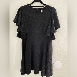 Flutter sleeve short dress